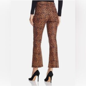 7 For All Mankind Leopard Print High Waist Slim Kick Jeans